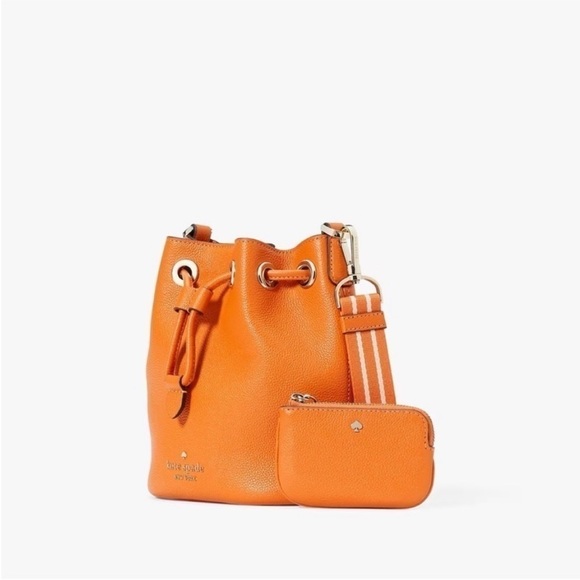 NEW NWT | KATE SPADE ♠️ | Rosie Bucket Bag | Bright Orange 🍊 - Picture 3 of 6